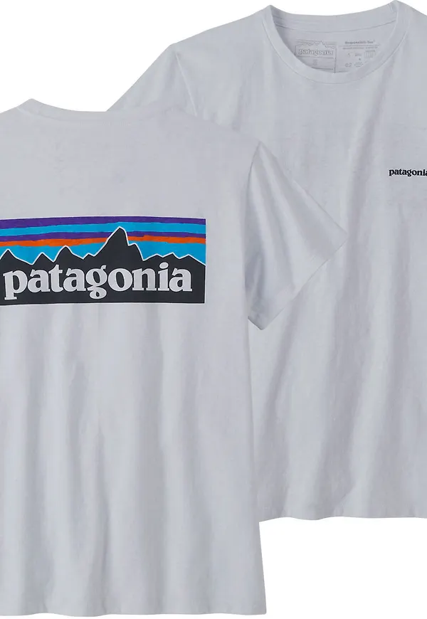 Patagonia Women's P-6 Logo Responsibili-Tee White