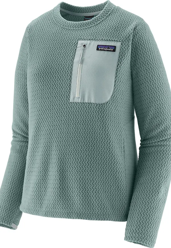 Patagonia Women's R1 Air Fleece Crewneck Blue Sage