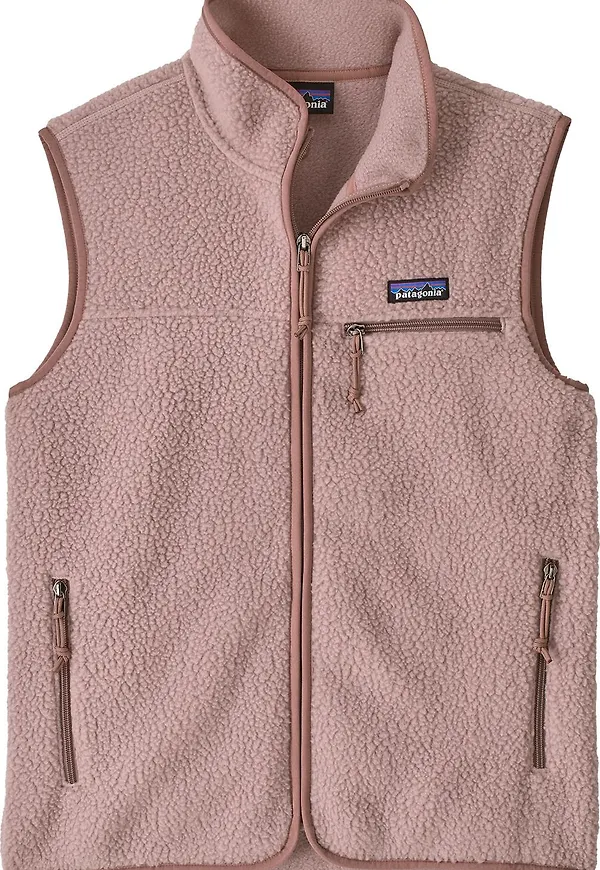 Patagonia Women's Retro Pile Fleece Vest Stingray Mauve