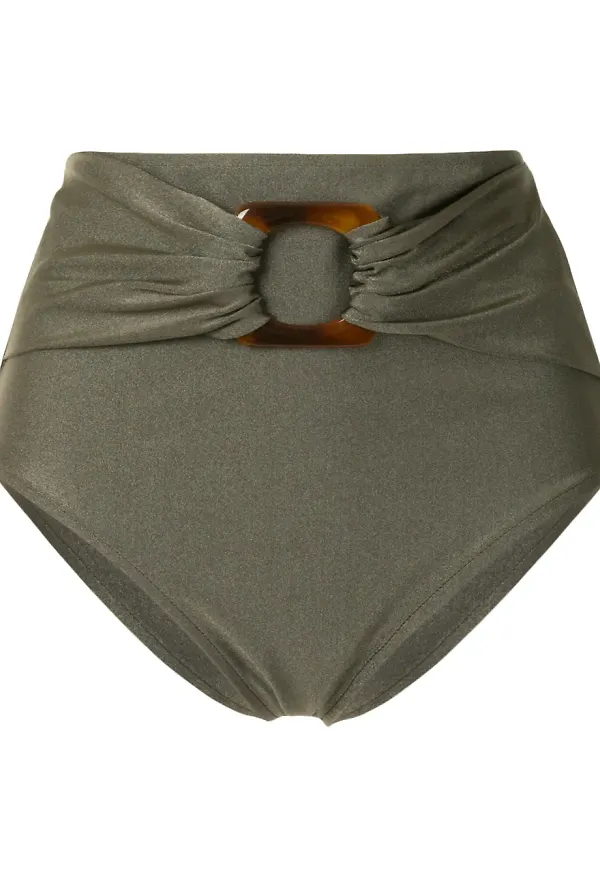 PatBO bikinitrosor med hög midja - Grön