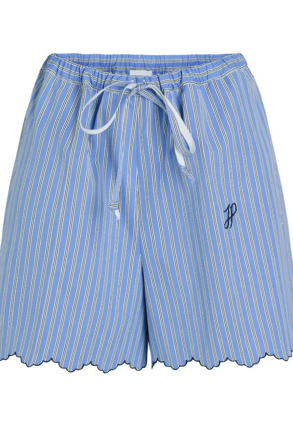 Patou randiga shorts med dragsko - Blå