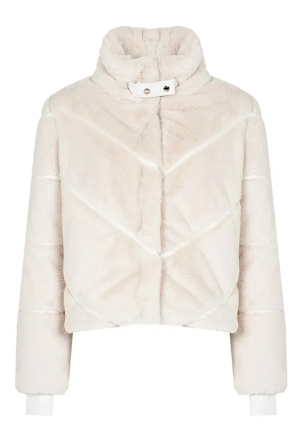 Patrizia Pepe Denim Jackets Beige, Dam