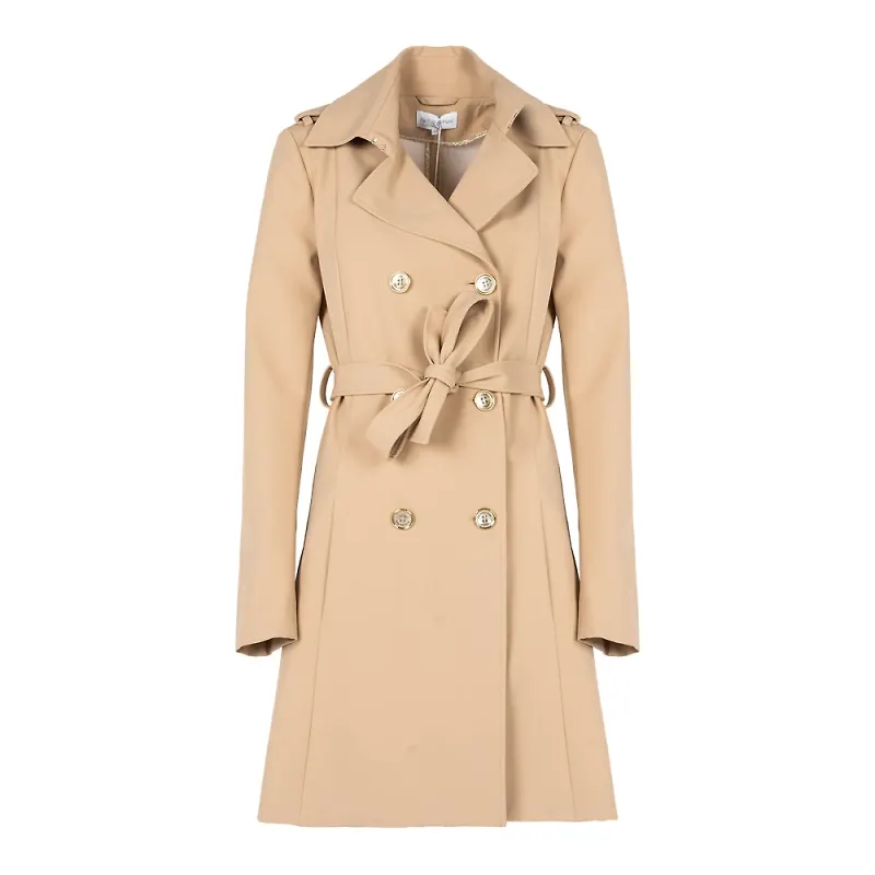 Patrizia Pepe TrenchKappa Beige, Dam
