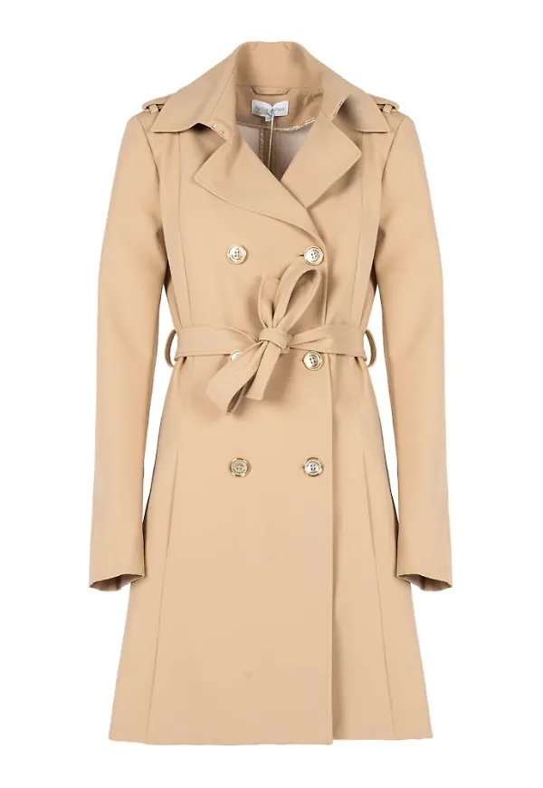 Patrizia Pepe TrenchKappa Beige, Dam