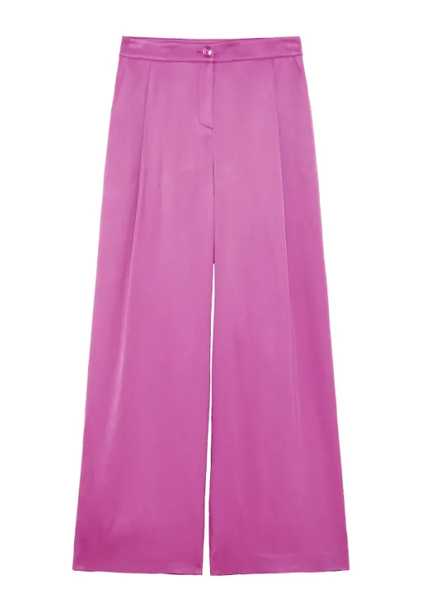 Patrizia Pepe Wide Trousers Lila, Dam