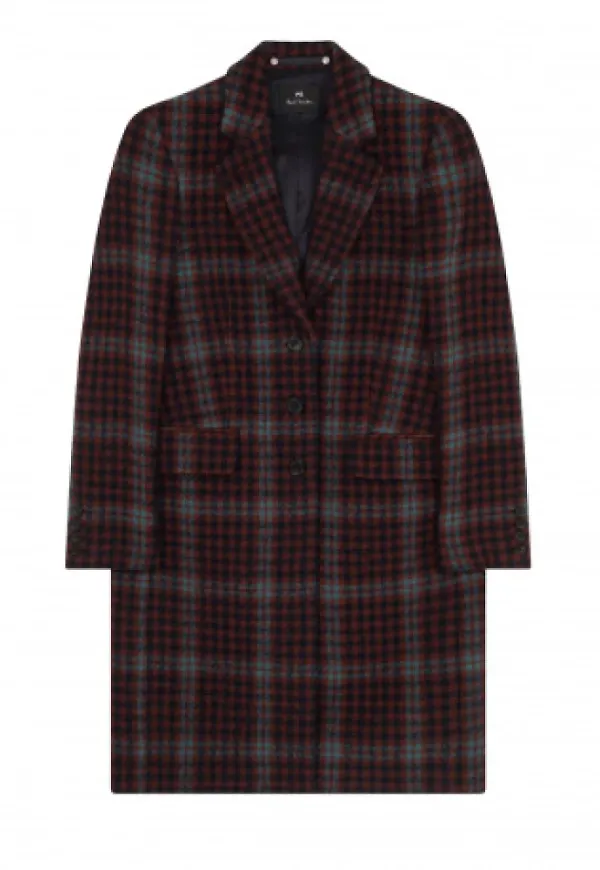 Paul Smith Single-Breasted Coats Lila, Dam