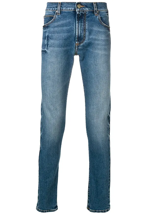 Paura jeans med smal passform - Blå