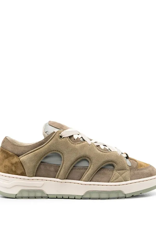 Paura sneakers med panel - Grön