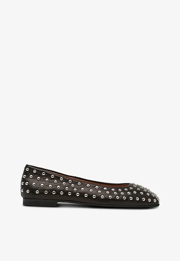 Pavement - Ballerinaskor Katie Studs - Svart