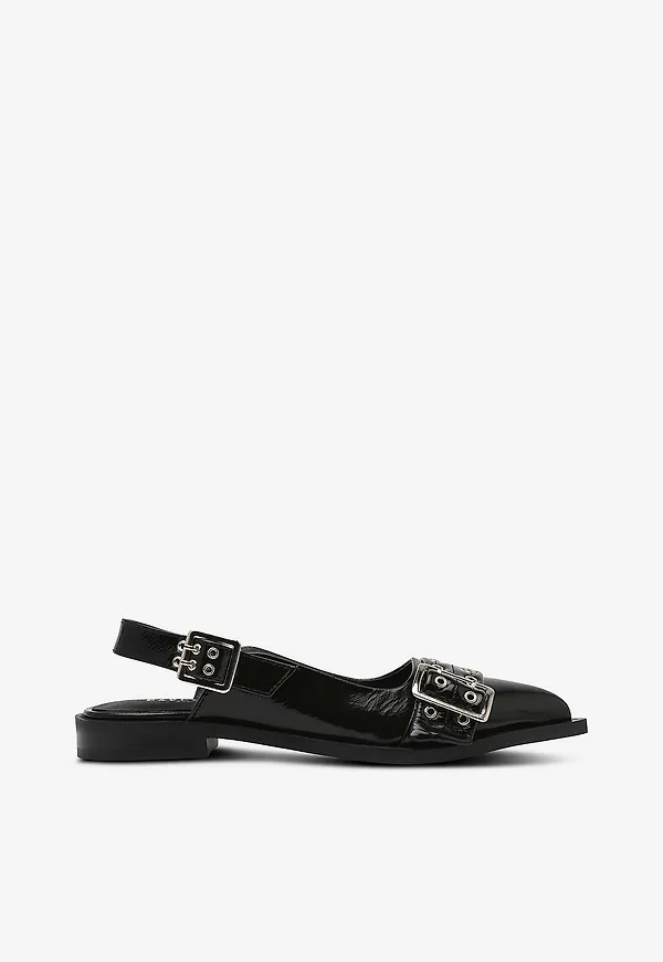 Pavement - Sandaler Saso Slingback - Svart