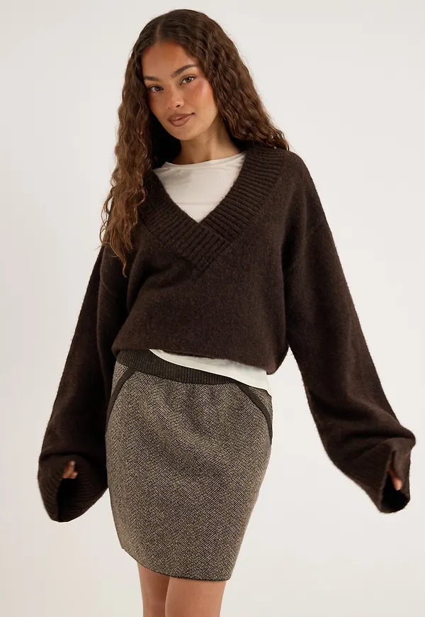 Pcanglica Hw Mini Knit Skirt