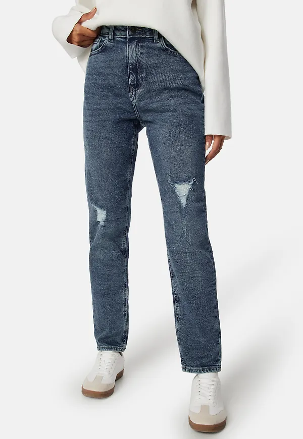 Pcbella High Waist Tap Dest Ank Jeans