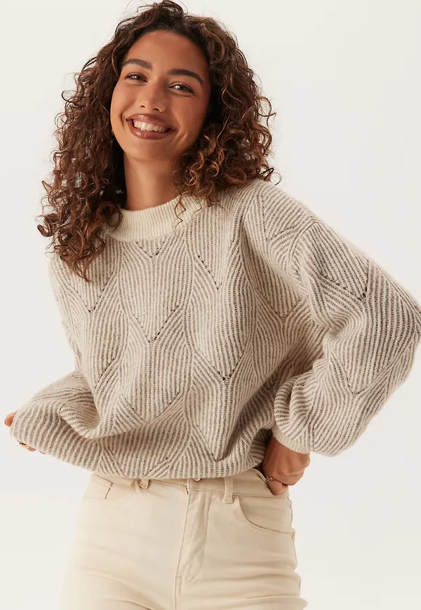 Pcjenna LS O-neck knit