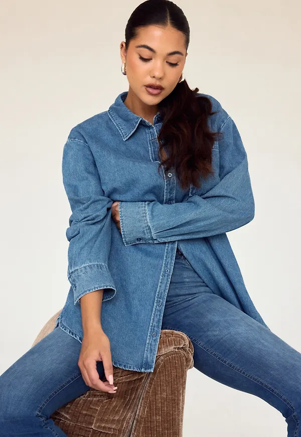 Pcmaisie Ls Denim Shirt