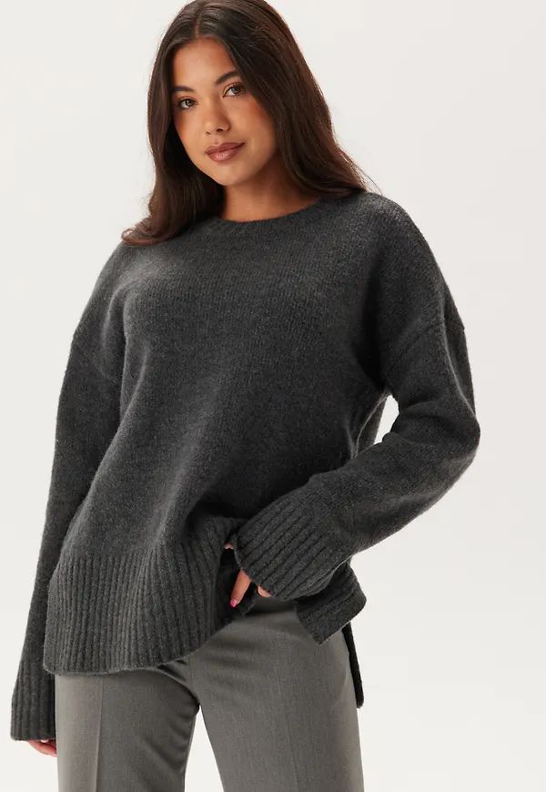 Pcnancy Ls Loose O-neck Knit