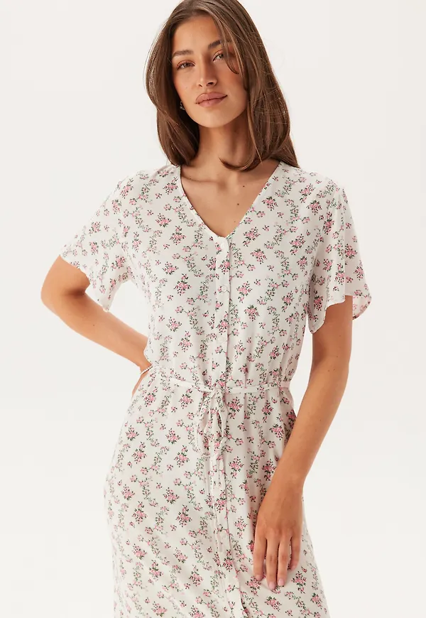 Pcnya Ss V-neck Midi Dress