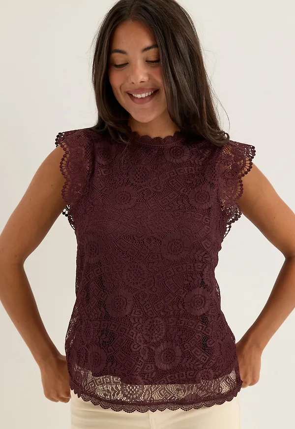 Pcolline SL Lace Top