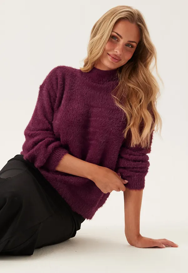 Pcovy Ls Mock Neck Knit