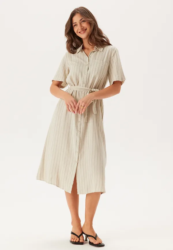 Pcpia 2/4 MIDI SHIRT DRESS