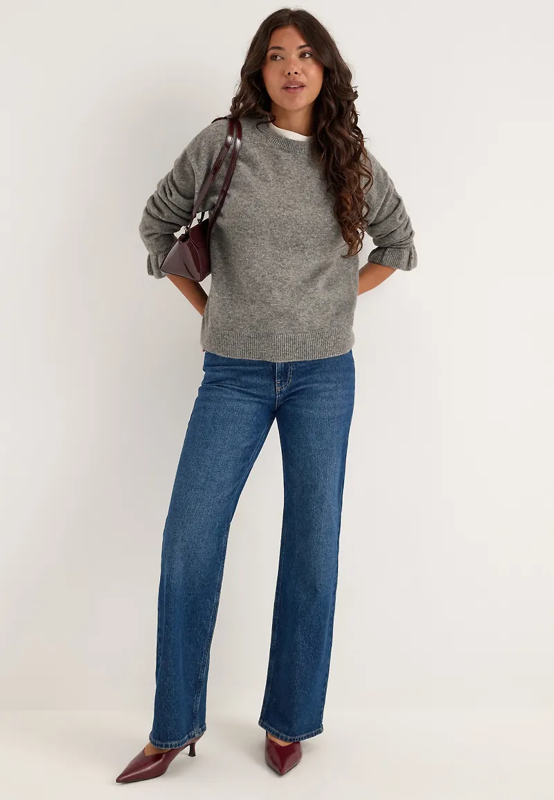 Pcsally Ls Frill Cuff Knit