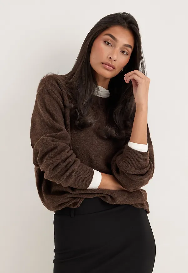 Pcsally Ls O-neck Knit Noos Bc