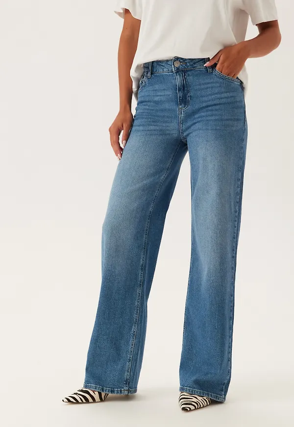 Pcsilke Mw Wide Jeans