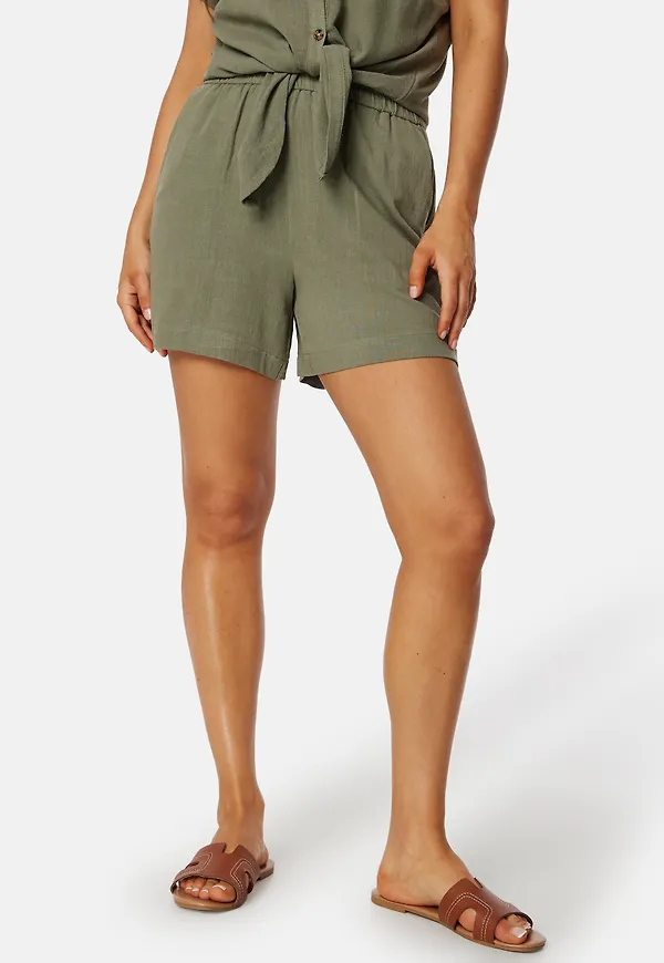 Pcvinsty HW Linen Shorts