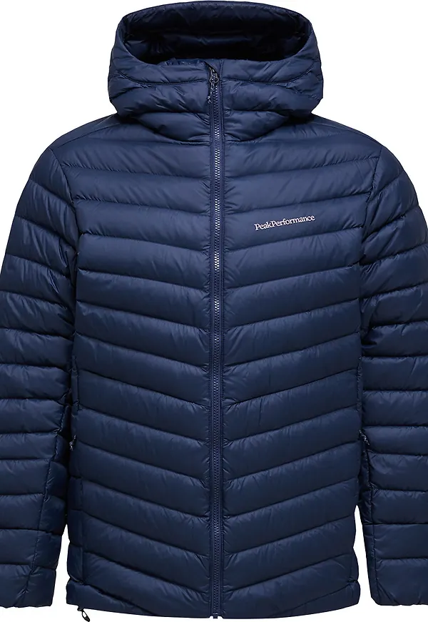 Peak Performance Men's Frost Down Hood Jacket Blue Shadow