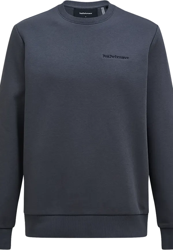 Peak Performance Men's Original Small Logo Crew Motion Grey
