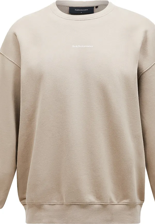 Peak Performance Men's Original Terry Crew Avid Beige