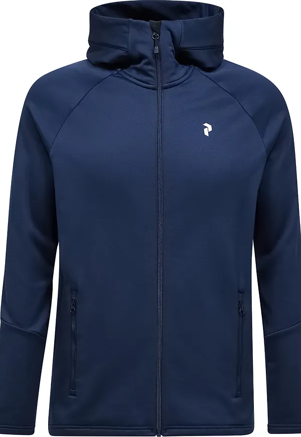 Peak Performance Men's Rider Essentials Zip Hood Blue Shadow/Blue Shadow