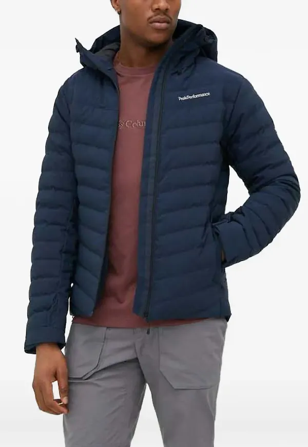 Peak Performance vadderad huvjacka - Blå