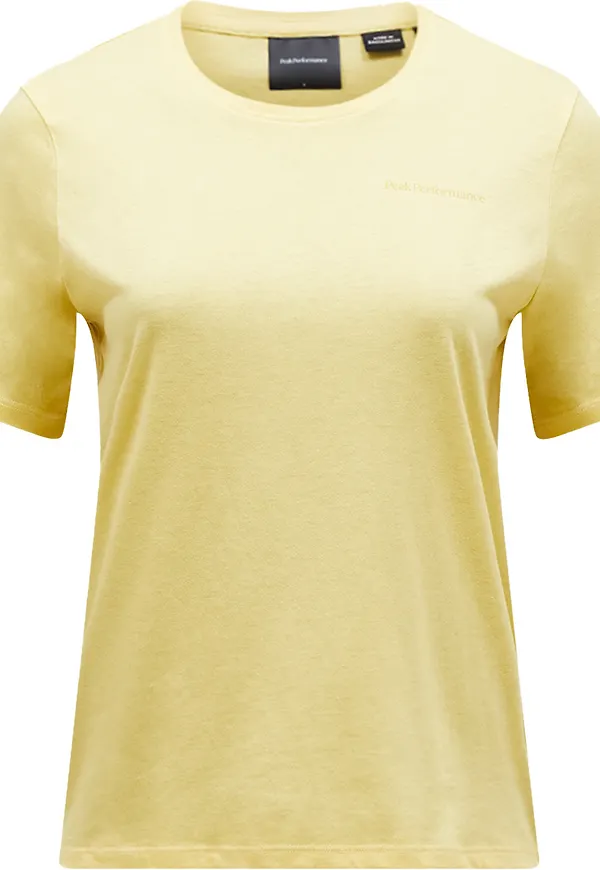 Peak Performance Women's Explore Logo Tee Mellow Yellow