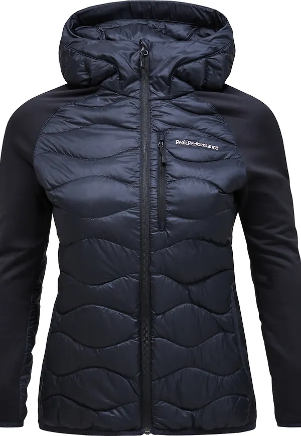 Peak Performance Women's Helium Down Hybrid Hood Black