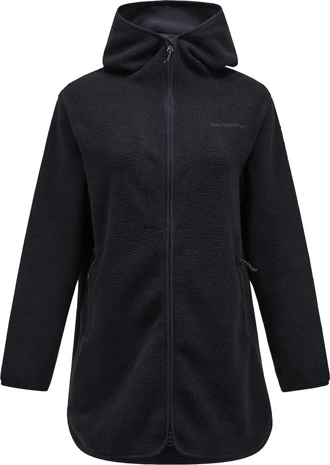 Peak Performance Women's Pile Long Zip Black