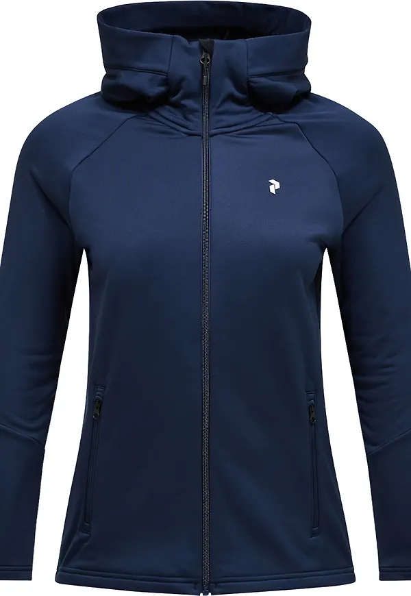 Peak Performance Women's Rider Essentials Zip Hood Blue Shadow/blue Shadow/