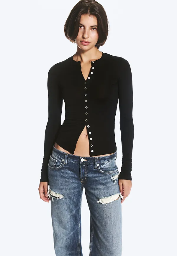 Pearl Button Cardigan