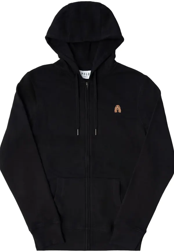 PELO FOUNDATION Cocker hoodie - Svart