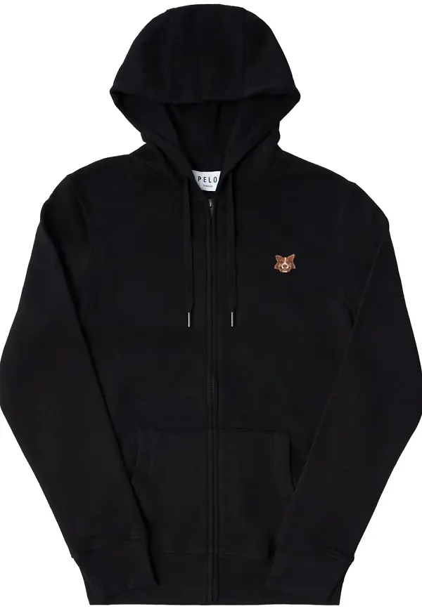 PELO FOUNDATION hoodie med monogram - Svart