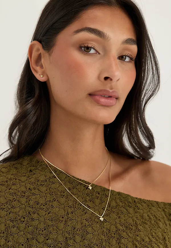 Penina Gift Set, Necklace & Earstuds, gold-plated