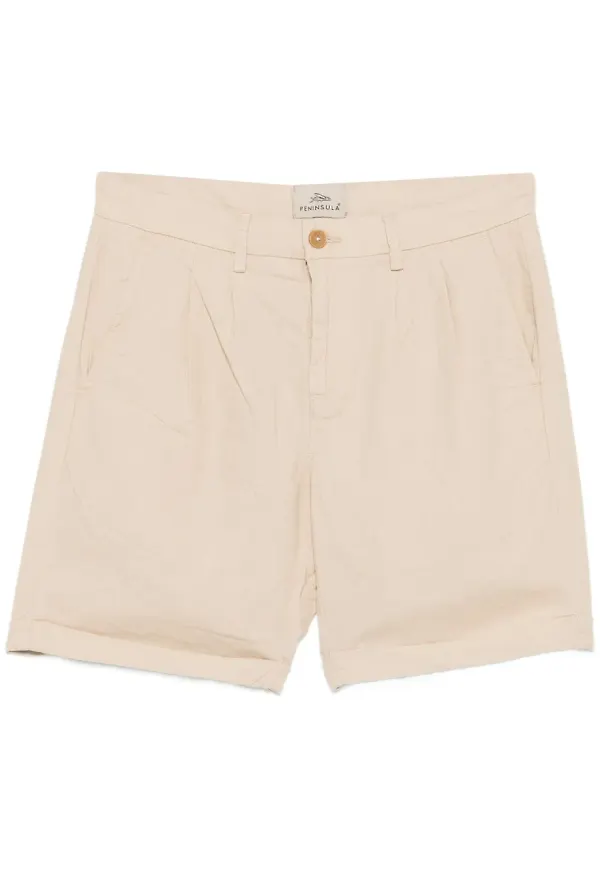 PENINSULA SWIMWEAR plisserade shorts - Neutral