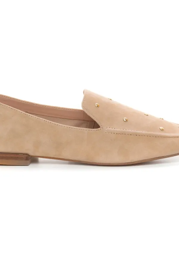 Pennyblack Motto Loafer in suede Beige, Dam
