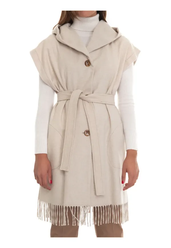 Pennyblack Prefisso longline waistcoat Brun, Dam
