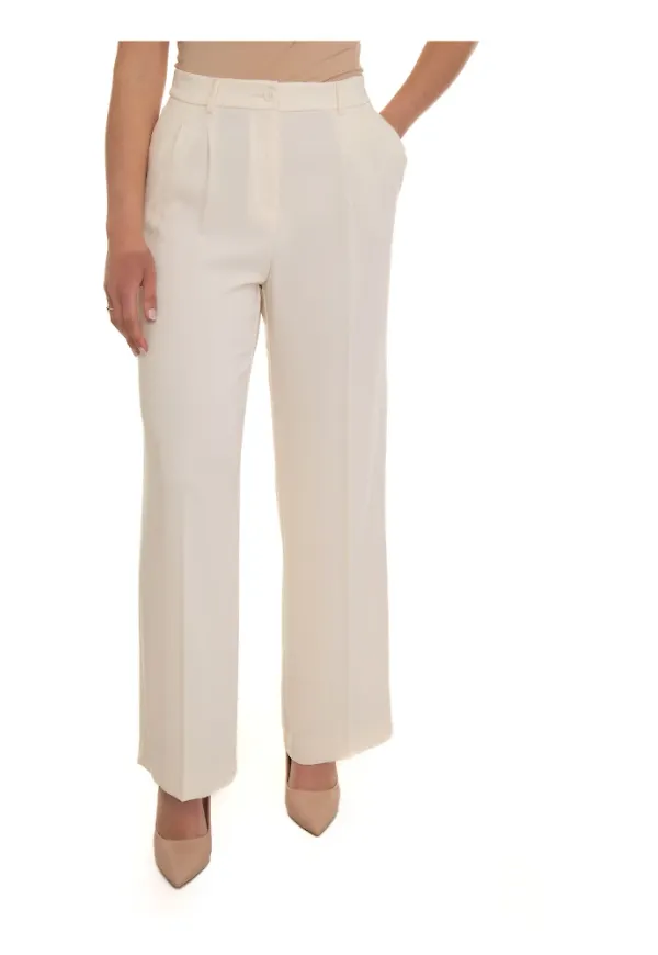Pennyblack Stirpe pleated trousers Vit, Dam