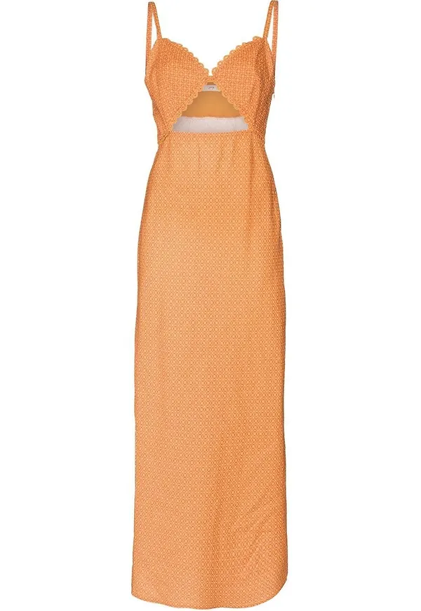 peony Marigold Holiday slipklänning - Orange