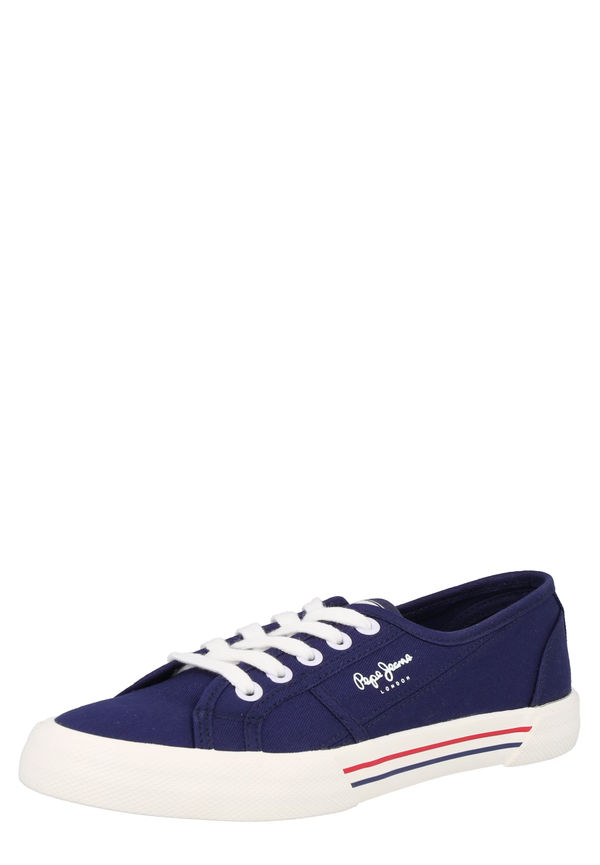 Pepe Jeans Låg sneaker 'Brady' mörkblå / vit