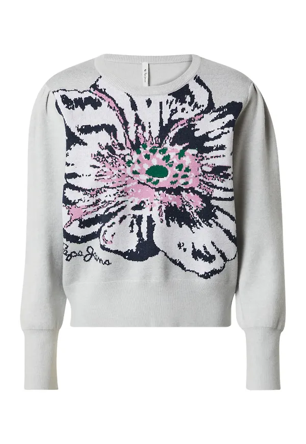 Pepe Jeans Tröja 'BIBI' marinblå / ljusgrå / ljusrosa