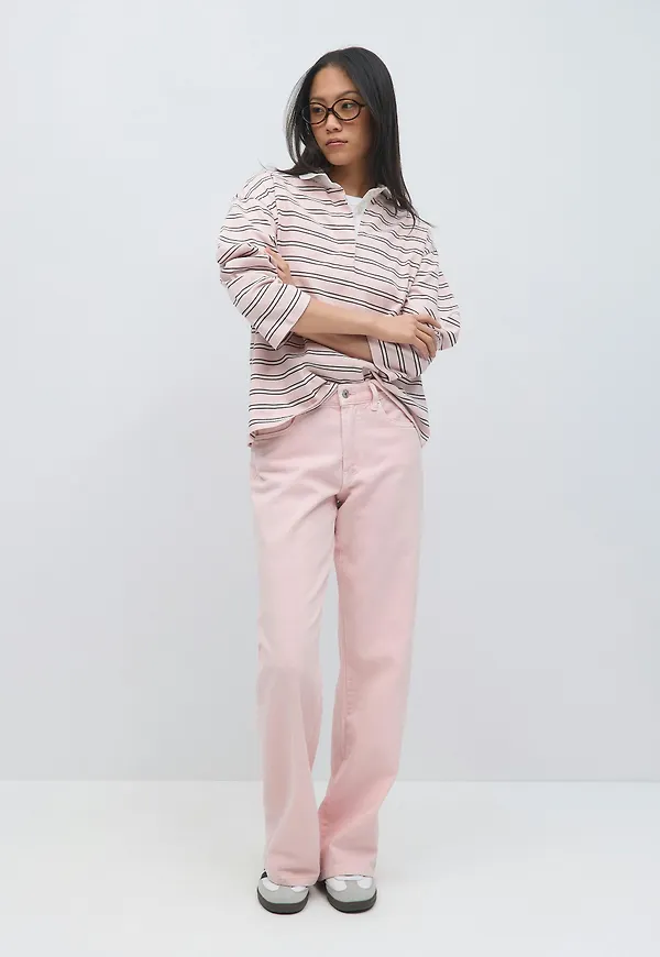 Gina Tricot - Perfect wide jeans - wide jeans - Rosa - 32 - Dam