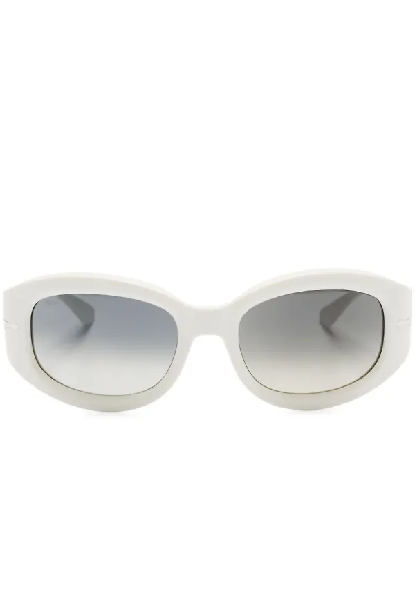 Persol PO3335 ovala solglasögon - Vit