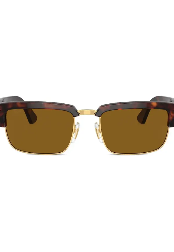 Persol rektangulära solglasögon - Brun